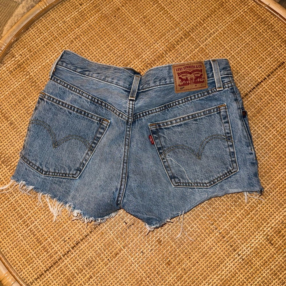 Levi 501 high waist shorts